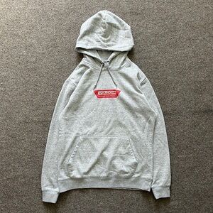 Volcom Heather Grey Pullover Hooded Sweatshirt Men’s M Skateboarding Streetwear